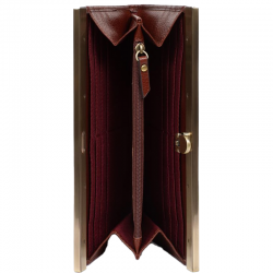 Hexagona - Portefeuille long - Cuir 