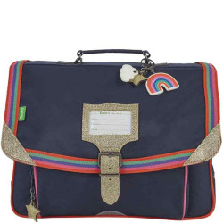 Cartable 38cm Leila BLEU -...